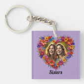 Sisterly Love in Bloom Acrylic Keychain (Voorkant)