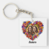 Sisterly Love in Bloom Acrylic Keychain (Voorkant)