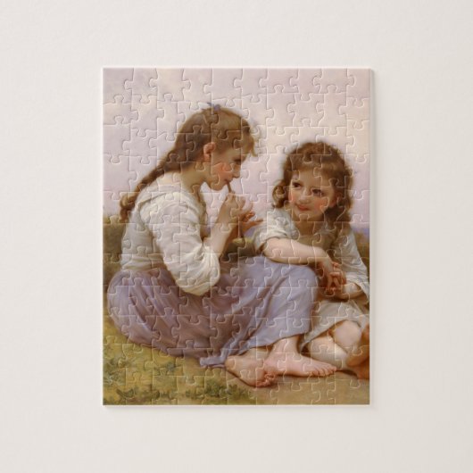 Sisters and Flute Music van Bouguereau Legpuzzel (Verticaal)