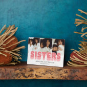 Sisters Best Friends Photo Collage Plaque (Côté)