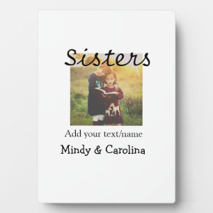 Sisters besties BFF voeg foto naam familie toe Fotoplaat