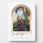 Sisters BFFs Elegant Arch Lijst Foto Keepomwille Fotoplaat (voorkant)