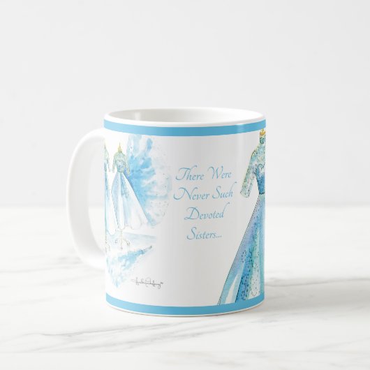 Sisters Blue Dress Mug de Heather French Henry (Devant gauche)