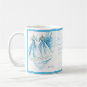 Sisters Blue Dress Mug de Heather French Henry (Gauche)