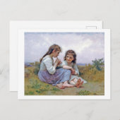 Sisters, Bouguereau Briefkaart (Voorkant / Achterkant)