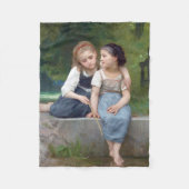 Sisters, Bouguereau Fleece Deken (Voorkant)