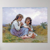 Sisters, Bouguereau Poster (Voorkant)