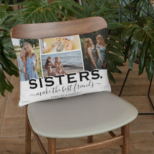 SISTERS Citaat & Foto Collage Cadeaus Accent Kussen