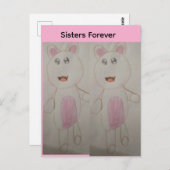 Sisters Forever Briefkaart (Voorkant / Achterkant)