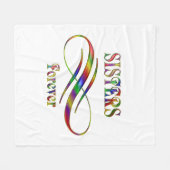 Sisters Forever Fleece Deken (Voorkant (Horizontaal))