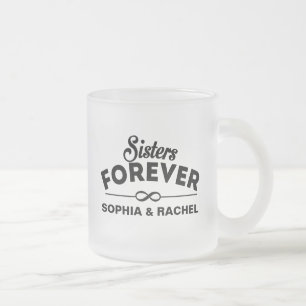 Sisters Forever - namen invoegen Matglas Koffiemok