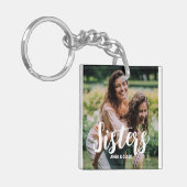 Sisters Gepersonaliseerd fotocollage Sleutelhanger (Voorkant Links)