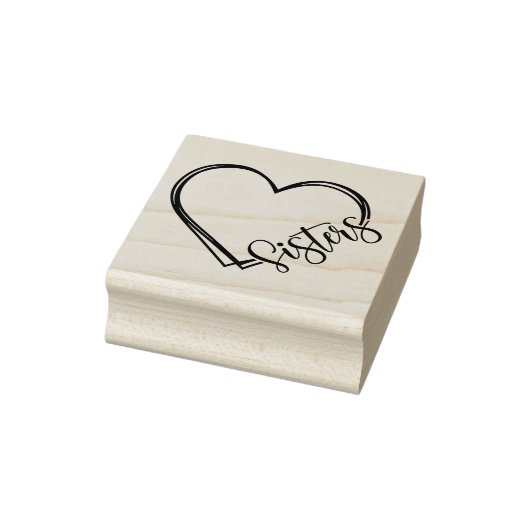 Sisters Hart Rubberstempel (Stempel)