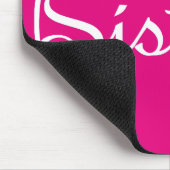 Sisters hart wit script muismat (Hoek)