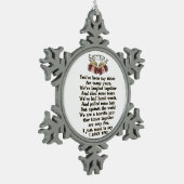 Sisters Kerstfeestay Poem Ornament (Links)