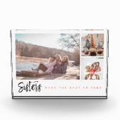 Sisters maken de beste vrienden drie fotocollage fotoblokken (Voorkant)