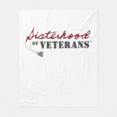 Sisters of Veterans Military Pride Design Fleece Deken (Voorkant)