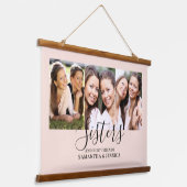 Sisters Photo Collage Bois Taché Tapisserie murale (Angulaire)