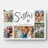 Sisters Photo Collage Typografie Fotoplaat (voorkant)