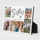 Sisters Photo Collage Typografie Fotoplaat (Zijkant)