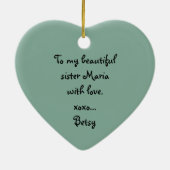 Sisters Photo Keepomwille Ornament (Achterkant)