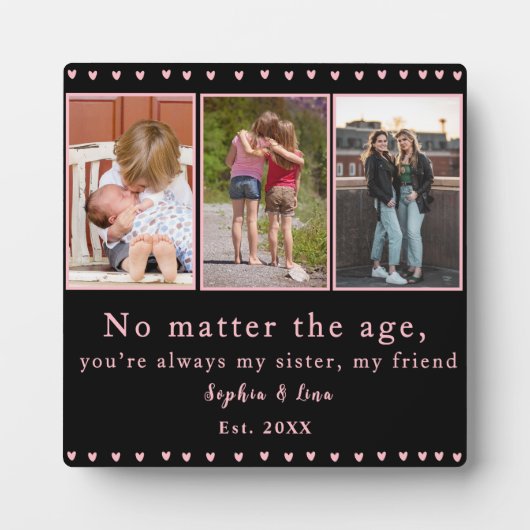 Sisters Photo Mug Plaque – Personalized Gift (Devant)