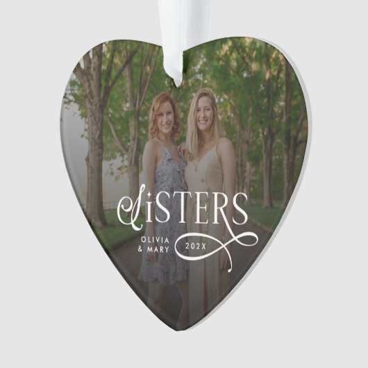 Sisters Photo Personalized Monogram Gifts (devant)