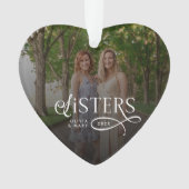 Sisters Photo Personalized Monogram Gifts (devant)