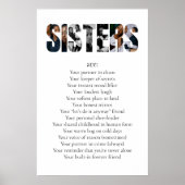 SISTERS Poster – Emotional & Fun Gift for Her (Voorkant)