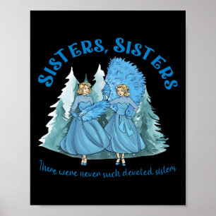 Sisters Pyjamas Vakantie Witte Kerstfilm 1954 Poster