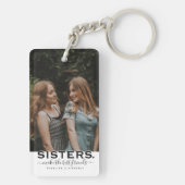 SISTERS Quote & 2 Photo Cadeau Sleutelhanger (achterkant)