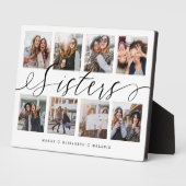 Sisters Script | Gift for Sisters Photo Collage Fotoplaat (Zijkant)