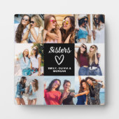 Sisters Script Gift voor Vrienden Fotocollage Fotoplaat (Voorkant)