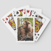 Sisters Script Moderne foto  Pokerkaarten (Achterkant)