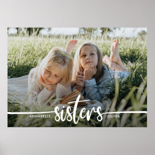 Sisters Script Moderne foto  Poster