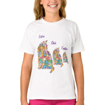 Sisters Stick Together 3 Kittens Kitty Cats Flower