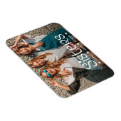 Sisters Typography Script Photo Magneet (Rechterzijde)