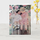 Sisters under Blossoms, Jessie Willcox Smith Kaart (Gele Bloem)