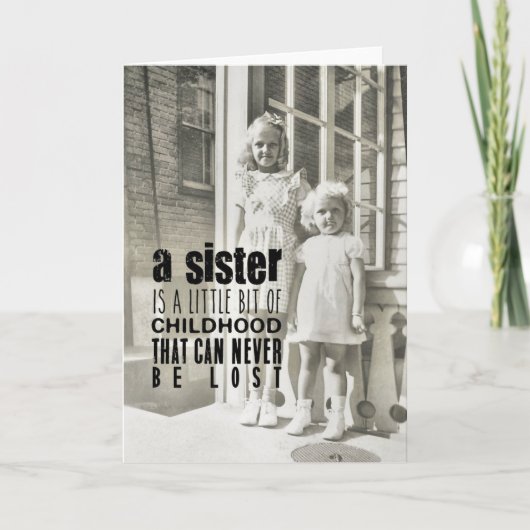 SISTERS WENSKAART BEDANKKAART (Voorkant)