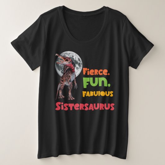 Sistersaurus Équipe de dinosaures sœurs appariées  (Design devant)