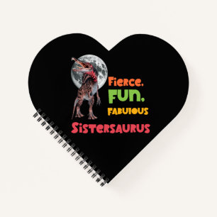 Sistersaurus Overeenkomende Zusters Dino Troep Ont Notitieboek