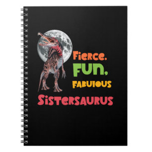 Sistersaurus Overeenkomende Zusters Dino Troep Ont Notitieboek