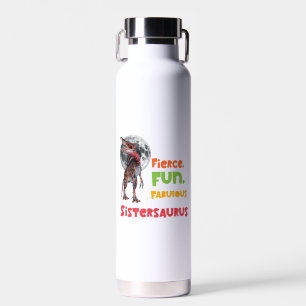 Sistersaurus Overeenkomende Zusters Dino Troep Ont Waterfles