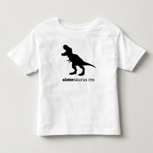 Sistersaurus rex assorti tshirt famille dinosaure