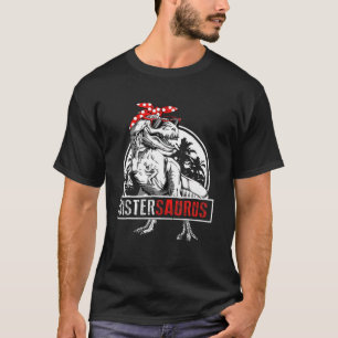 Sistersaurus T Rex Dinosaur Sister Saurus T-shirt