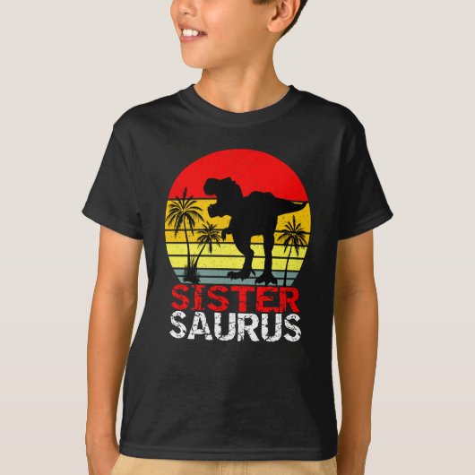 Sistersaurus T Rex Dinosaur T-shirt (Voorkant)