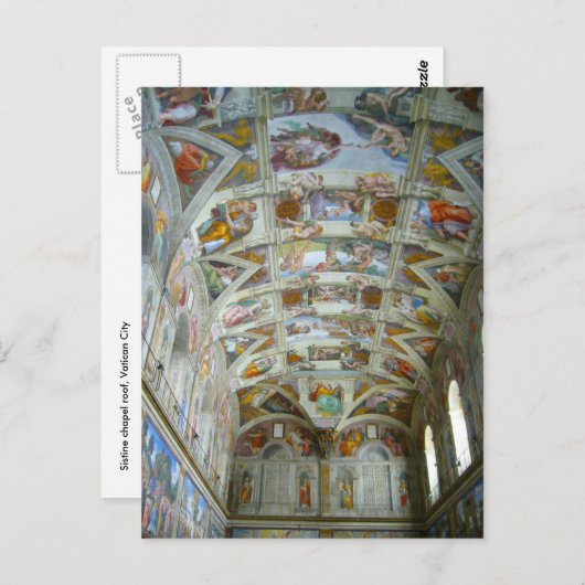 sistine chapel briefkaart (Voorkant / Achterkant)