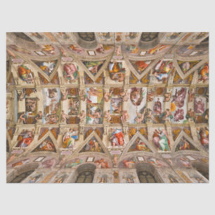 Sistine Chapel Ceiling, 1512, door Michelangelo Tissuepapier