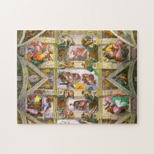 Sistine Chapel Ceiling By Michelangelo Legpuzzel (Horizontaal)
