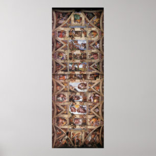 Sistine Chapel Ceiling Canvas Afdrukken Poster
